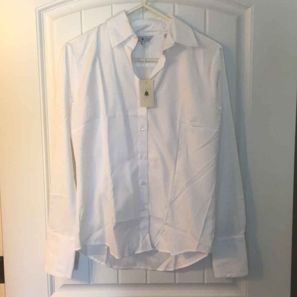 NWT Robert Talbott 100% Cotton White Button Down